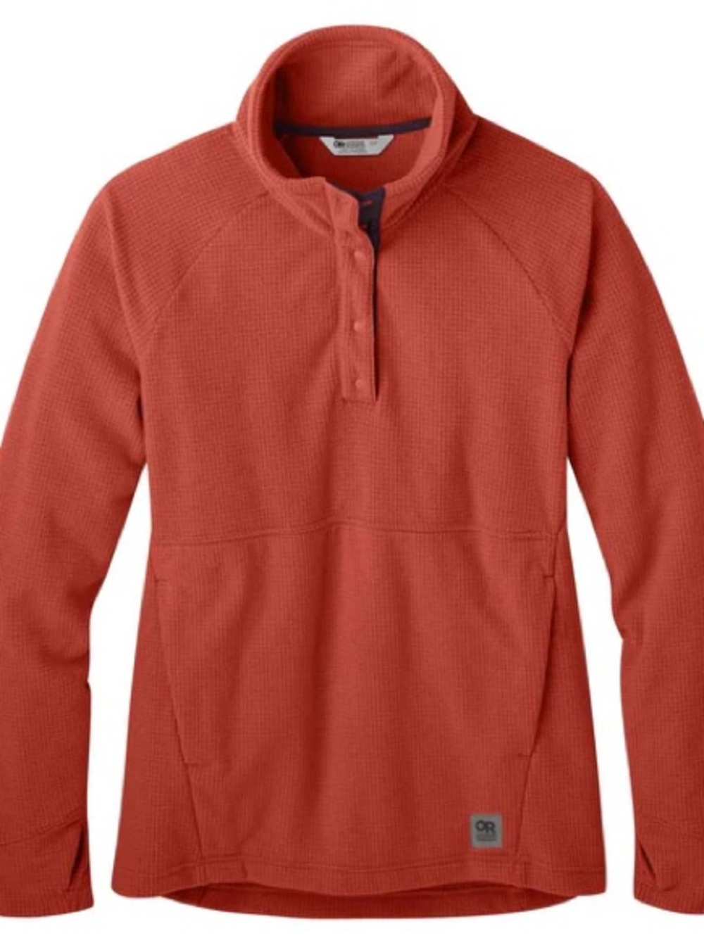 Outdoor Reasearch Womens Trail Mix Snap Pullover Fleece Orange XL